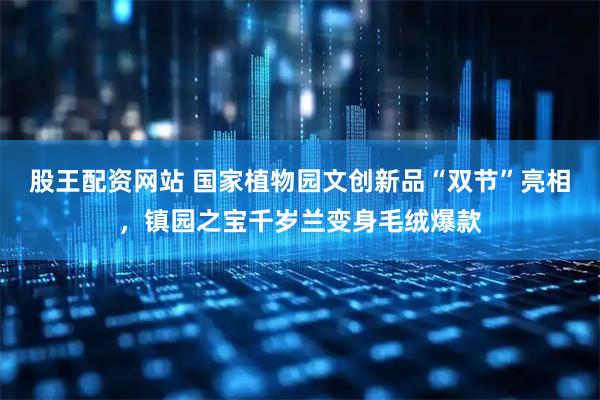 股王配资网站 国家植物园文创新品“双节”亮相，镇园之宝千岁兰变身毛绒爆款